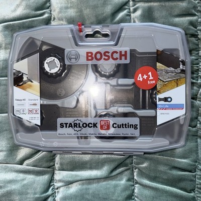 Bosch 2608664131 5-teiliges Starlock Best of Cutting Multitool Messerset + Koffer