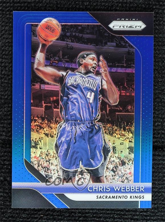 2018-19 Panini Prizm Blue Prizm 28/199 Chris Webber #165 HOF