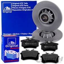 ATE BREMSSCHEIBEN 249mm + BELÄGE HINTEN für PEUGEOT 207 208 2008 auch CC SW