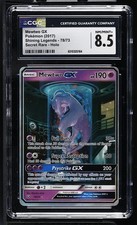 CGC 8.5 Mewtwo Gx 78/73 Shining Legends Secret Rare Holo Pokemon Card