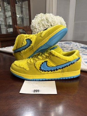 Size 14 - Nike Dunk Low SB x Grateful Dead Yellow Bear CJ5378-700 Worn 1x VNDS