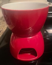 Set mini fonduta cassa e barile. Natale Rosso