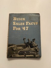 Vintage 1947 Buick Sales Facts Book Original Dealer Manual Specs Data Reference Vintage 1947 Buick Sales Facts Book Original Dealer Manual Specs Data Reference