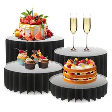 New Buffet Risers Food for Table Acrylic Display Stands Tall Cake Cylinder Party