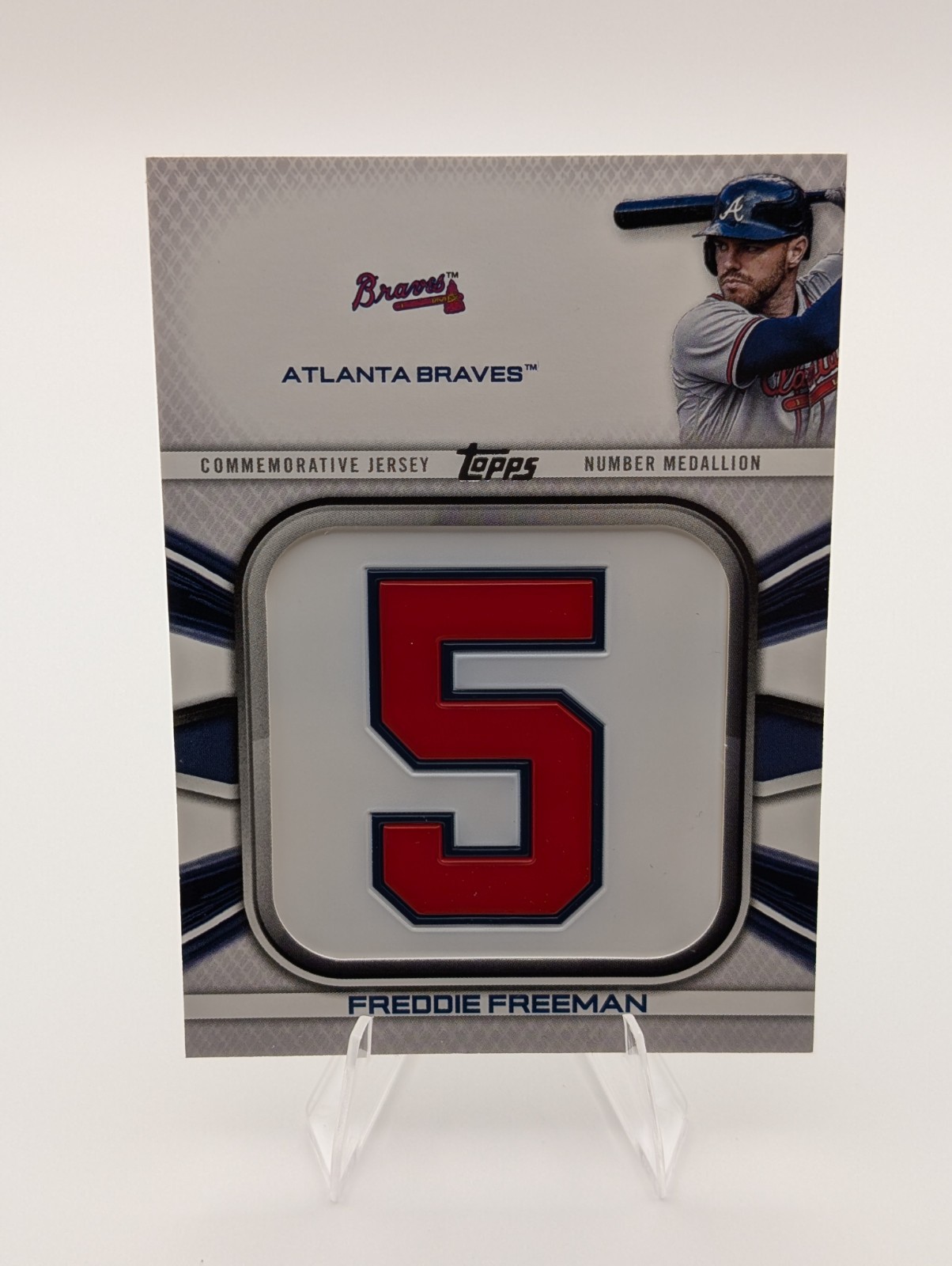 2022 Topps Freddie Freeman Jersey Number Medallion JNM-FF Braves