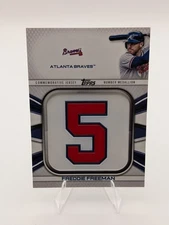 2022 Topps Freddie Freeman Jersey Number Medallion JNM-FF Braves