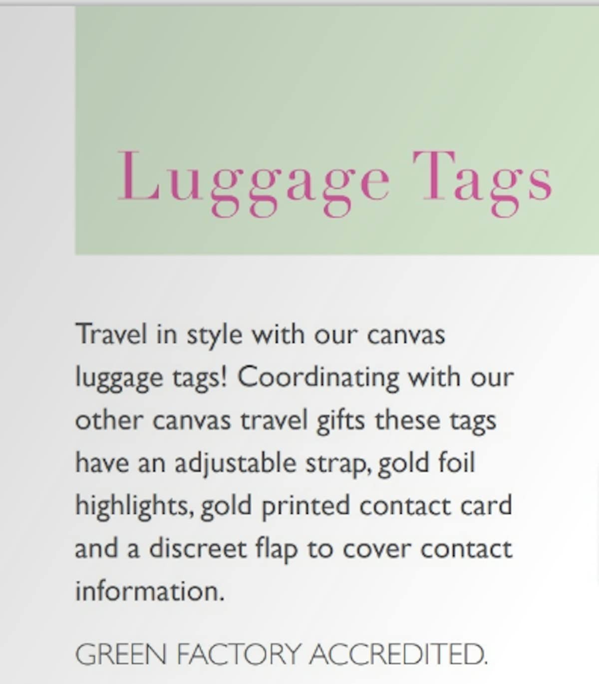 Canvas Luggage Tag with ID Card Identifier Suitcase Tag Tropical Floral Set of 2