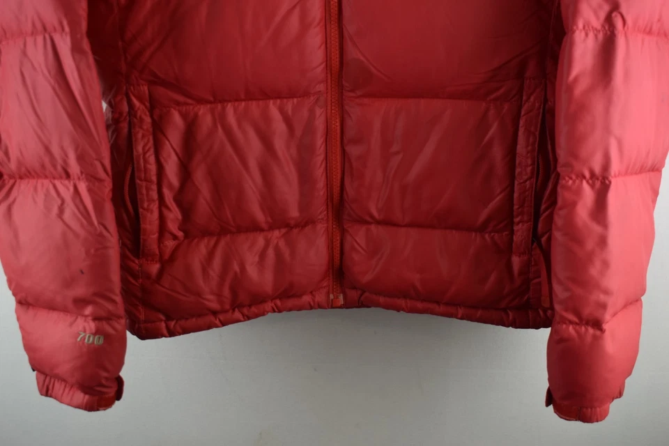 THE NORTH FACE 700 Down Red Puffer Jacket size 85 Womens Full Zip Vintage Retro - Image 3 of 4