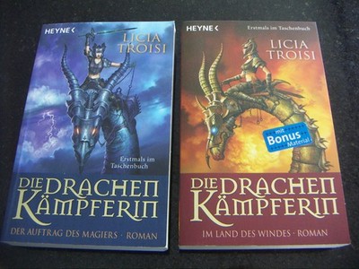 Die Drachenkämpferin von Licia Troisi 2x Taschenbücher - Heyne Verlag 2008/2010