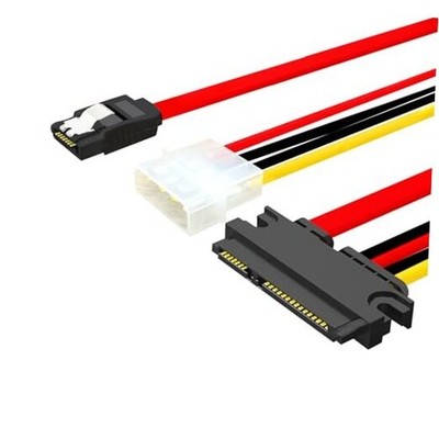 SATA Hard Drive Data Power Combination Cable - 7+15-pin 22-pin 11.8 Inches