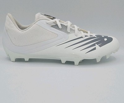 New Balance Burn X Low Football Cleats White Gray Mens 9.5 Womens 11 US WRUSHLW1
