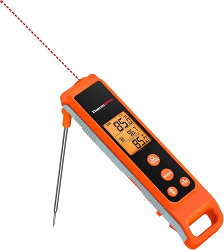High Precision Infrared & Meat Probe Thermometer - 572°F Max Temp, Fast Response - Picture 3 of 11