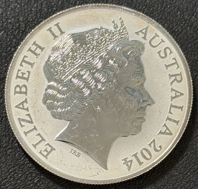Rare 2014 1 Oz .999 Silver Australia Endangered Saltwater