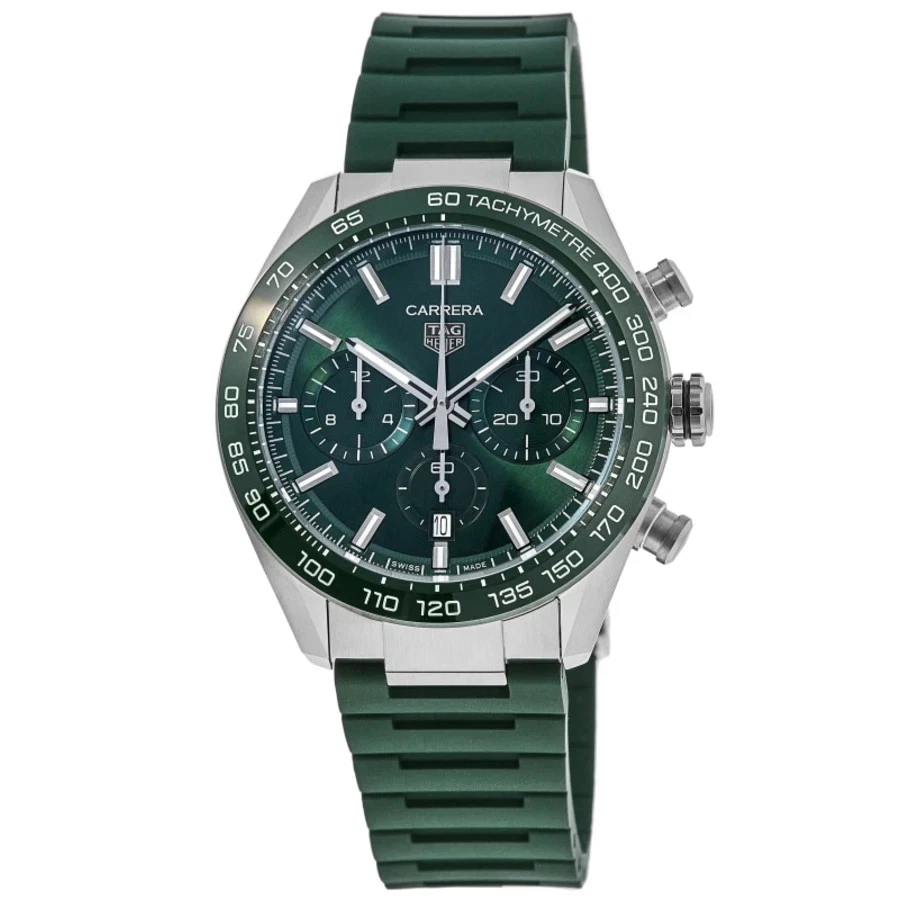 Nuevo reloj para hombre Tag Heuer Carrera cronógrafo automático verde CBN2A1N.FT6238