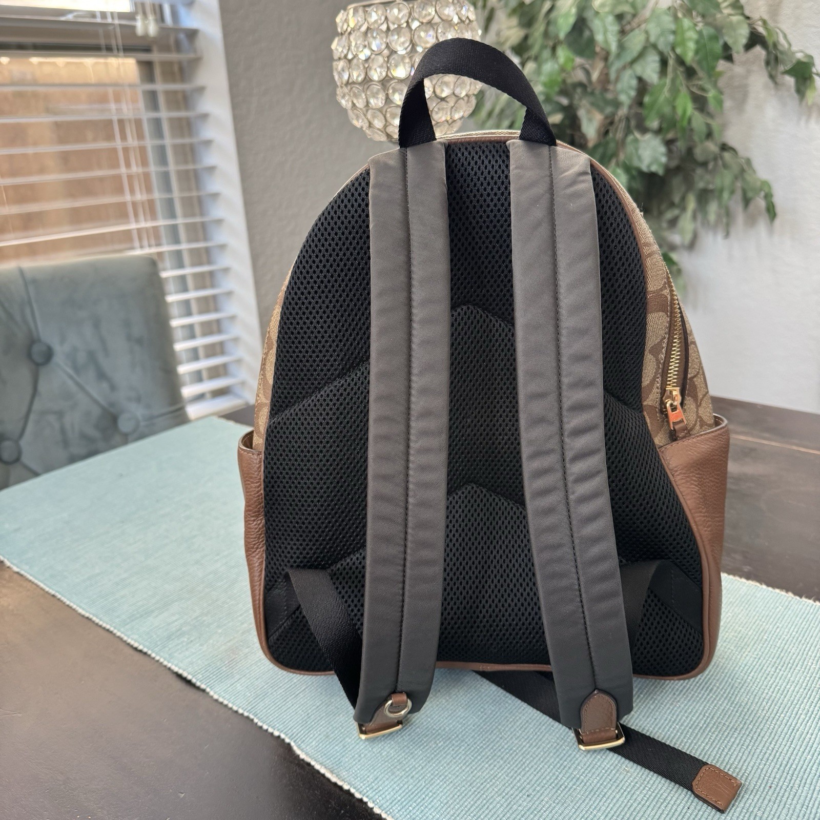 Coach Brown Leather Backpack - image 9