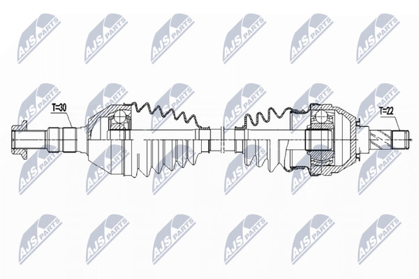 NTY Antriebswelle Gelenkwelle Vorne Links NPW-PL-081-image