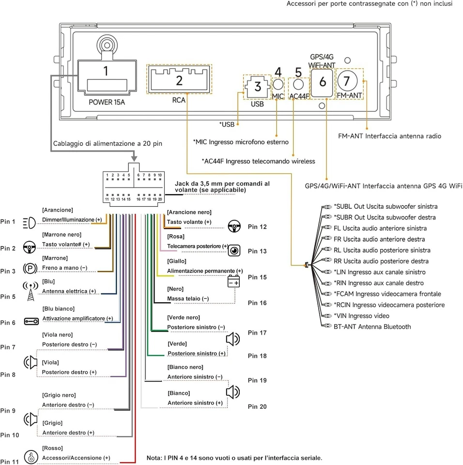 ATOTOZONE Android Autoradio 1/2 DIN con Schermo Futtuante, 4G LTE,10' 4+64 GB - Immagine 3 di 4