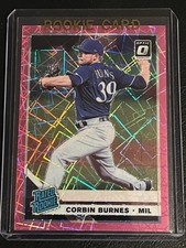 2019 Panini Donruss Optic - Corbin Burnes #33 Pink Velocity /199 (RC)