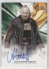2019 Topps WWE Undisputed Auto Green 13/50 Alexander Wolfe #A-AW Auto 3hd