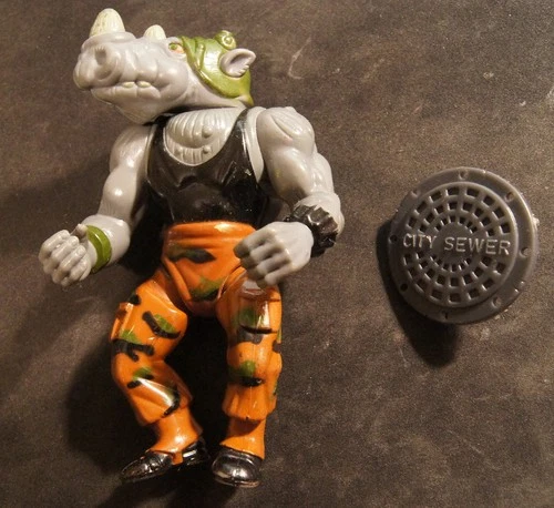 TMNT Teenage Mutant Ninja Turtles - Rocksteady - Playmates 5009 1988