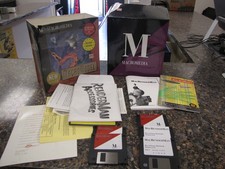 Vintage Macromedia Macromodel Version 1.5 for Macintosh 3.5" Disks W/Manual Box