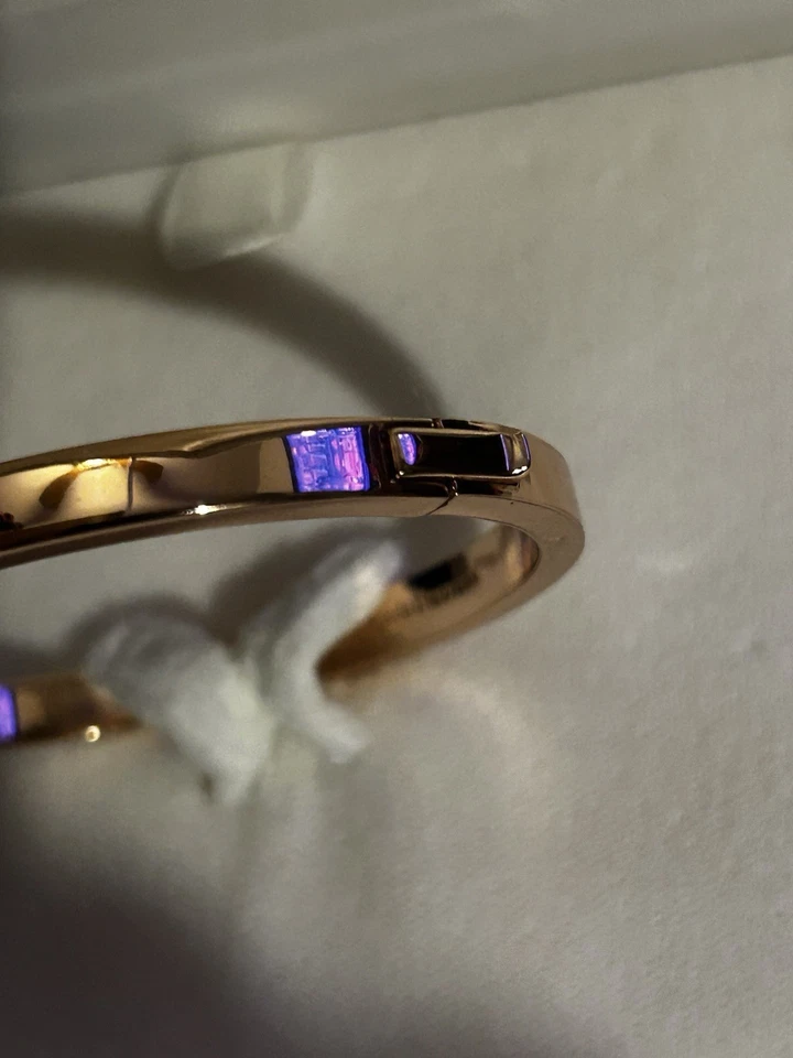 Brazalete Brazalete Kate Spade Ready Set Arco Pavé Oro Rosa Foto 4 de 4