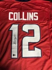 NICO COLLINS Signed Houston Texans (Red) Football Jersey - Beckett Witnessed