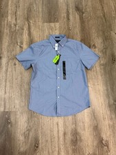 Banana Republic Slim Fit Short Sleeve Button Down Shirt Size S/M