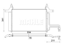 Mahle AC 790 000S Kondensator, Klimaanlage FüR Fiat Stilo (192_)