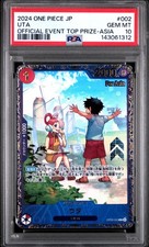 2024 ONE PIECE JAPANESE PROMOS OFFICIAL EVENT TOP PRIZE-ASIA #002 UTA PSA 10
