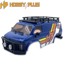 Hobby Plus HBP240536 Finished Body For Rock Van V2 Blue RC Car Truck 1/18 Part