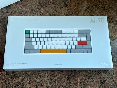 NuPhy Air75 Wireless ANSI Layout Mechanical Keyboard (Gateron Red Switch) - Grey