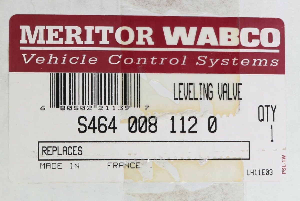 New S4640081120 Meritor Wabco Leveling Valve S464-008-112-0