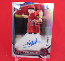 Victor Mederos Refractor AUTO /499 2022 Bowman Draft Chrome 1st Bowman