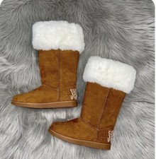 Juicy Couture J-Katy Winter Boots-Faux Fur-Cognac-Size 6- NWT.
