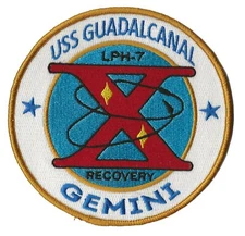 USS Guadalcanal LPH-7 NASA Gemini 10 space US Navy ship recovery force patch