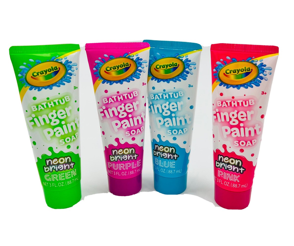Crayola Bathtub Finger Paint Soap Body Wash oz Bright Neon Colors  PACK