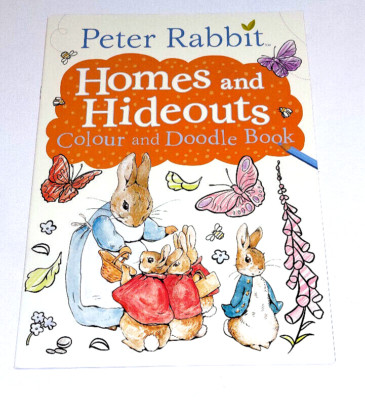 PETER RABBIT Homes and Hideouts COLOUR AND DOODLE BOOK Prompts Imagination KIDS