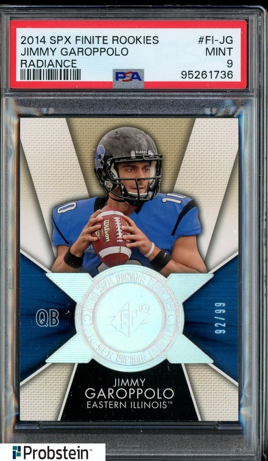 Jimmy Garoppolo SPx Finite Rookies #FIJG Radiance