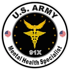 US Army Mental Health Specialist Bumper Sticker Military Soldier Decal 5"