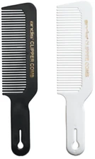 Andis Clipper Comb Black/White Men's Barber Stylist Flat Top Brush Cutting NEW