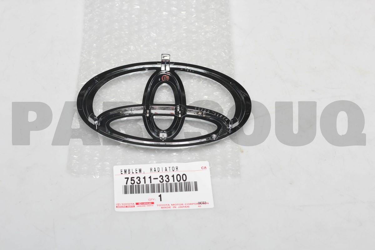 7531133100 Genuine Toyota EMBLEM, RADIATOR GRILLE (OR FRONT PANEL 