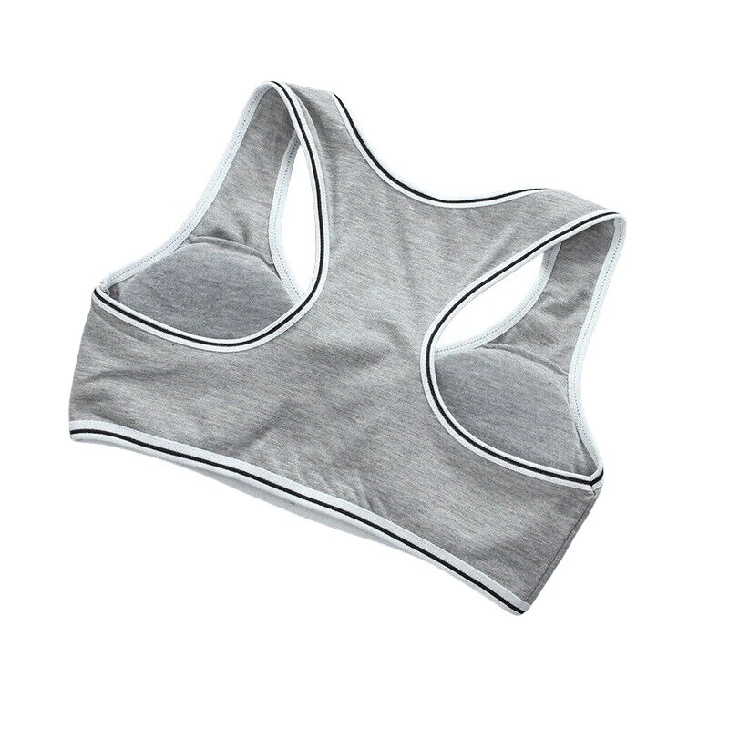 3 Pack Kids Teenage Girls Bra Training Bra with Pads Cotton Crop Tops Sports - Image 3 of 4