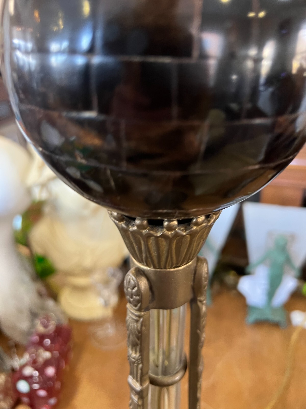 Pair of Vintage Fredrick Cooper Hollywood Regency Metal/Acrylic Pineapple Lamps