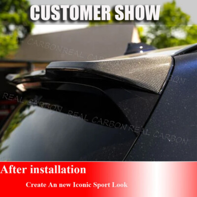 for BMW X3 2018-2019 Rear Roof Window Spoiler Boot Wing Lip Carbon  
