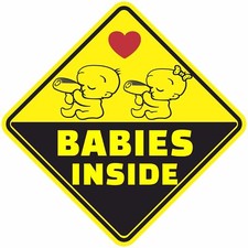 BABY ON BOARD BABIES GIRL BOY PREGNANT ASSORTED DECAL STICKER BUY 2 GET 3 G