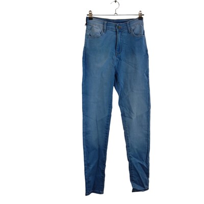 Enzo 989 Damen Denim Jeans helle Waschung blau gerades dünnes Bein Taschen Größe 8