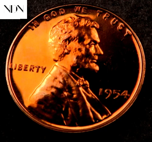 1954 Lincoln Wheat Penny Cent - Gem Proof Red