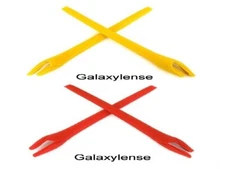 Galaxy Earsocks Rubber Kits For Oakley Radar EV Path/Pitch Sunglasses Red/Yellow
