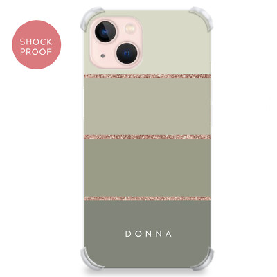 Personalisierte Handyhülle für iPhone 11 12 13 Pro Xr Pastell Name Stoßfest Cover